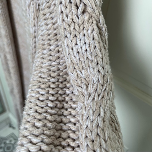 Free People chunky knit long cardi, size XS, warm gray/taupe colour - Picture 5 of 6